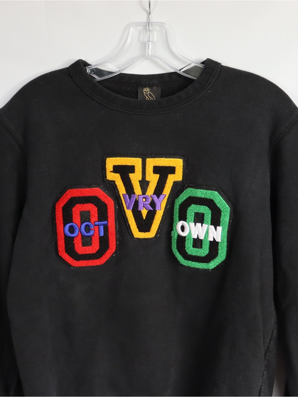 OVO October’s Very Own Logo Crewneck Sweater Black Men’s Small - Picture 3 of 9